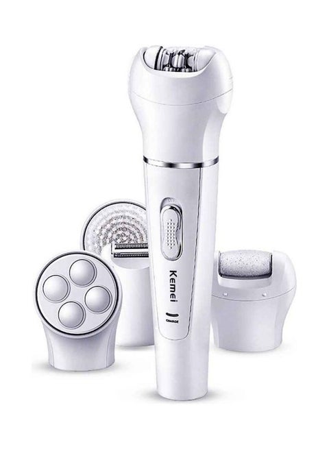 ماكينة حلاقة وتشذيب لإزالة الشعر بدون ألم للنساء 5 في 1