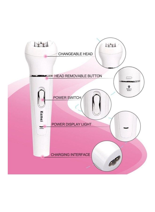 كيمي ماكينة حلاقة وتشذيب لإزالة الشعر بدون ألم للنساء 5 في 1 - Image 2