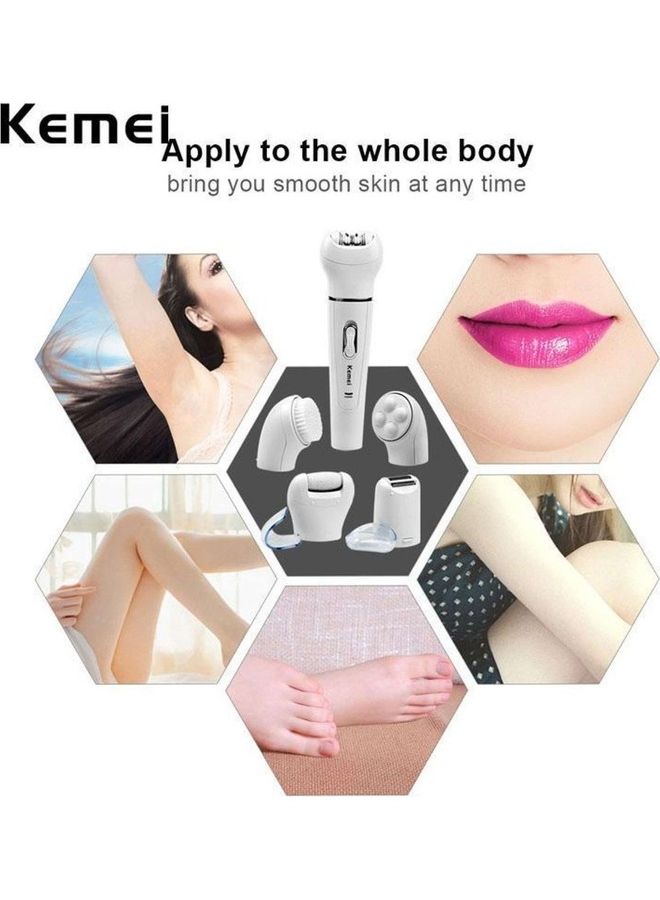 كيمي ماكينة حلاقة وتشذيب لإزالة الشعر بدون ألم للنساء 5 في 1 - Image 3