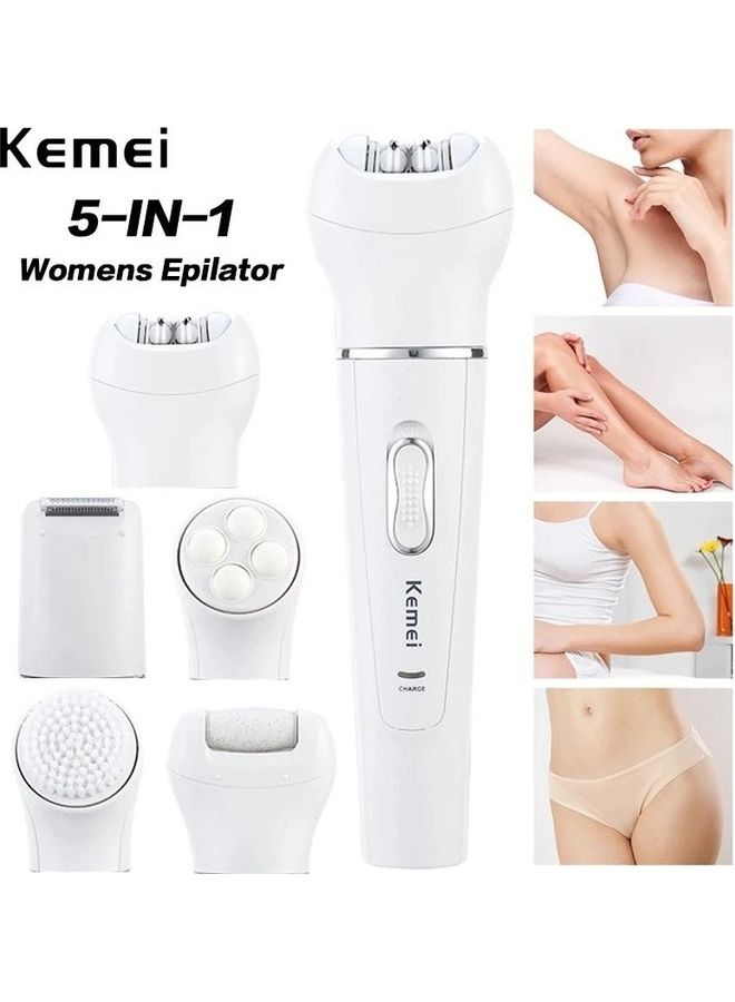 كيمي ماكينة حلاقة وتشذيب لإزالة الشعر بدون ألم للنساء 5 في 1 - Image 4