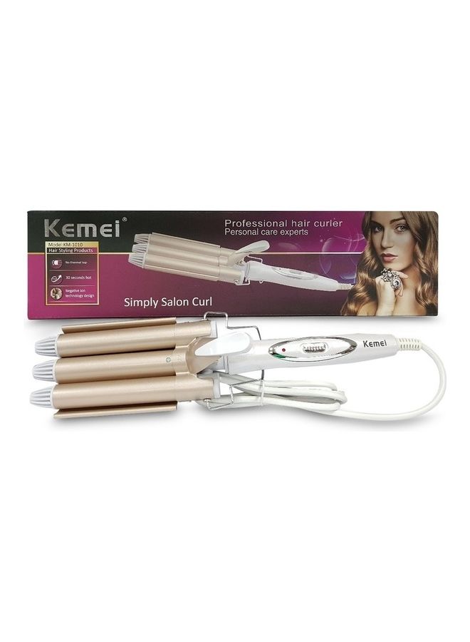 Kemei 3 Barrel Portable Hair Curler Electric Iron - Image 1