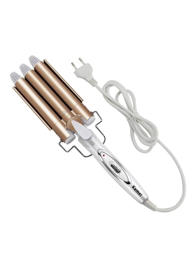 Kemei 3 Barrel Portable Hair Curler Electric Iron - Image 4