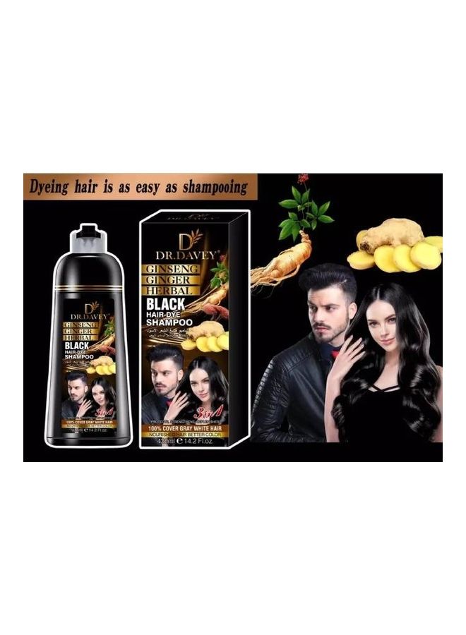 DR. DAVEY 3 In1 Hair Dye Shampoo Black 420ml  - Image 2