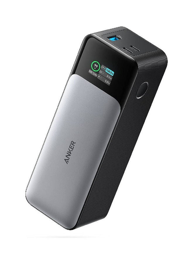 Anker - Power Bank, 24,000mAh 3-Port Portable Charger with 140W Output, 737 (PowerCore 24K), Smart Digital Display, Compatible with iPhone 13 Series, Samsung, Dell, AirPods, and More Black/Grey - Image 1