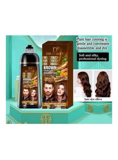 DR. DAVEY 3 In 1 Hair Dye Shampoo Brown 420ml  - Image 2