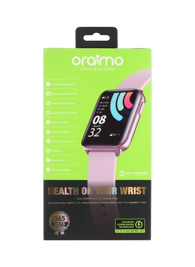 OSW 16 IPS Colour Touch Screen BT 5.0 IP68 Water Resistant Smartwatch Pi Pink