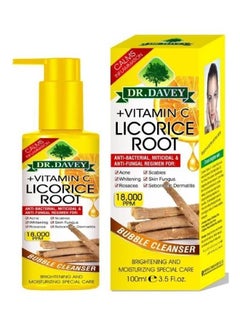 DR. DAVEY Vitamin C + Licorice Root Bubble Cleanser Orange 100ml  - Image 1