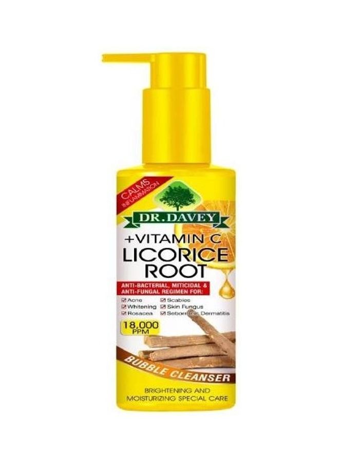 DR. DAVEY Vitamin C + Licorice Root Bubble Cleanser Orange 100ml - Image 2