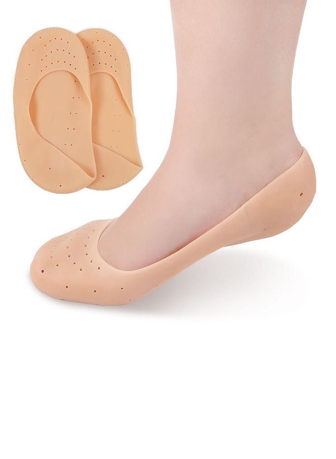 Generic 1 Pair Silicone Socks Foot Anti-Ing Protector Foot Care Tool Prevention Socks Moisturizing Silicone Sock For Moisturizing Foot Heel And Prevent Dry Heel 