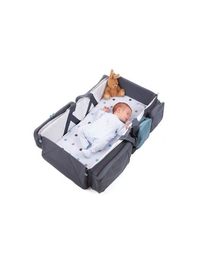 3-In-1 Baby Travel Cot Bed With Diaper Stroage Bag  - Image 2
