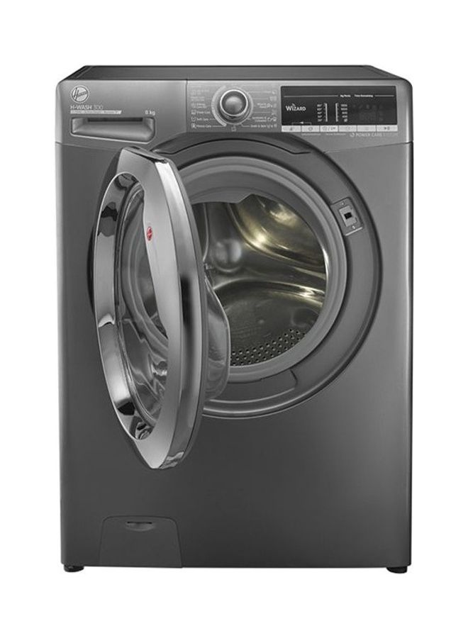 هوفر - غسالة ملابس أوتوماتيكية بالكامل سعة 8 كجم 8 kg H3WS383TAC3R-ELA لون فضي - Image 1