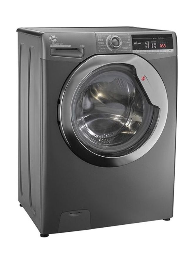 هوفر - غسالة ملابس أوتوماتيكية بالكامل سعة 8 كجم 8 kg H3WS383TAC3R-ELA لون فضي - Image 1