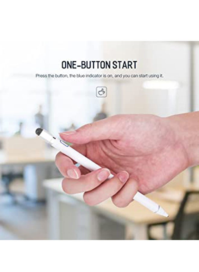 Generic Capacitive Stylus Pen For Apple iPad Pro White  - Image 4