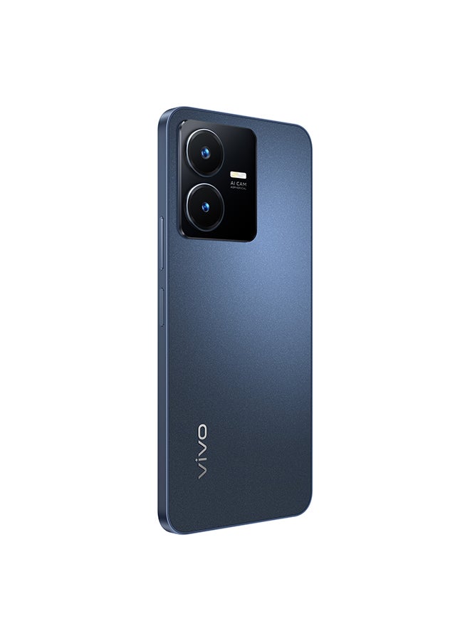 vivo - Y22 Dual SIM Starlit Blue 4GB RAM 64GB 4G LTE - Middle East Version - Image 1
