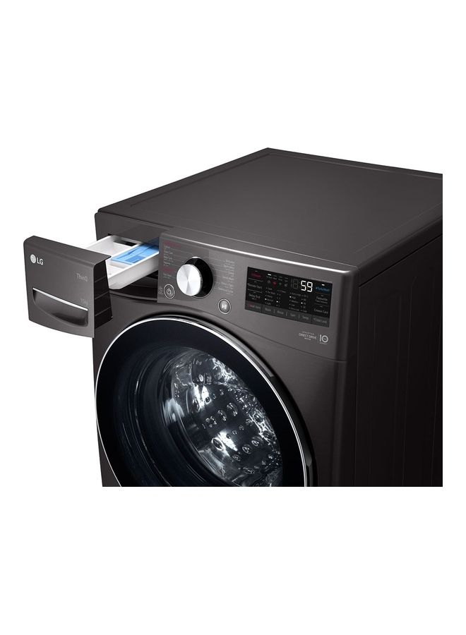 Front Load Washing Machine Tempered Glass Door 15 kg F0L9DYP2E Black