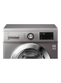 LG Front Load Washing Machine Chrome Knob 8 kg F4J3TMG5P Silver  - Image 4