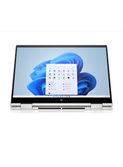 ENVY x360 2-in-1 Laptop 13-bf0005nx With 13.3-Inch WQXGA Touch Screen Display, Intel Core i7-1250U Processor / 16GB RAM / 512GB SSD / Intel Iris Xe Graphics / Windows 11 Home / english_arabic Natural Silver