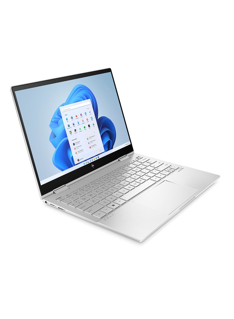 HP - ENVY x360 2-in-1 Laptop 13-bf0005nx With 13.3-Inch WQXGA Touch Screen Display, Intel Core i7-1250U Processor / 16GB RAM / 512GB SSD / Intel Iris Xe Graphics / Windows 11 Home / english_arabic Natural Silver - Image 1