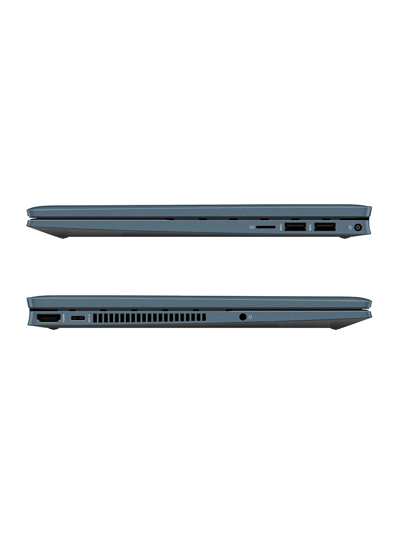 HP - Pavilion x360 Convertible 14-dy0024nx With 14-Inch FHD Touch Screen Display, Intel Pentium Gold 7505 Processor / 4GB RAM / 128GB SSD / Intel UHD Graphics / Windows 11 Home / english_arabic Spruce Blue - Image 1