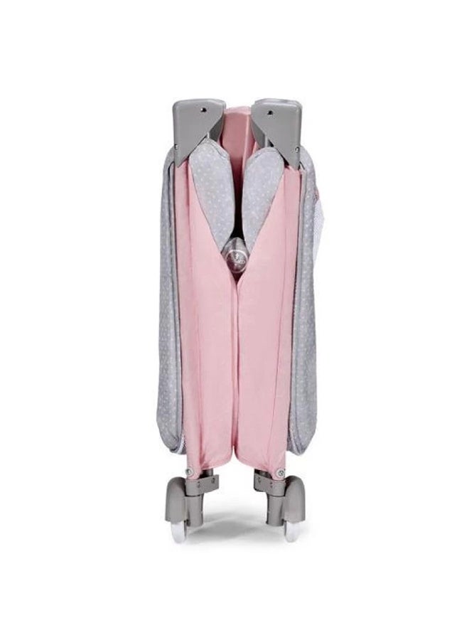 Kinderkraft - Joy Folding Bed With Accessories – Pink - Image 1