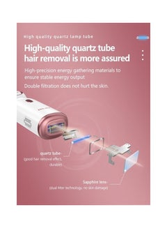 MLAY Sapphire Ice Compress Crystal Hair Removal Machine White/Pink  - Image 5