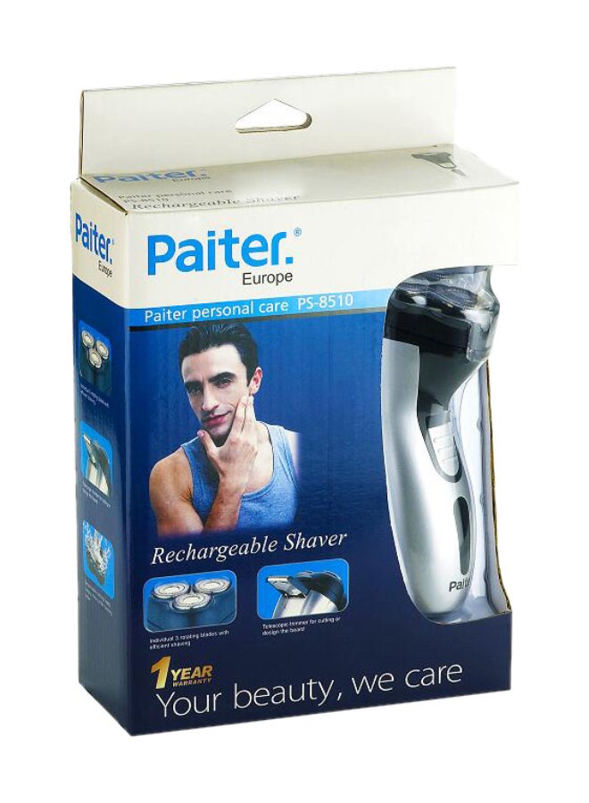 Paiter - Rechargable Shaver Black/Silver - Image 1