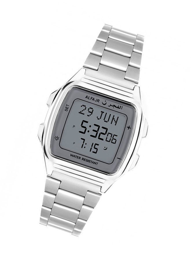 Al Fajr - Men's Water Resistant Stainless Steel Digital Watch WP-04 - Image 1
