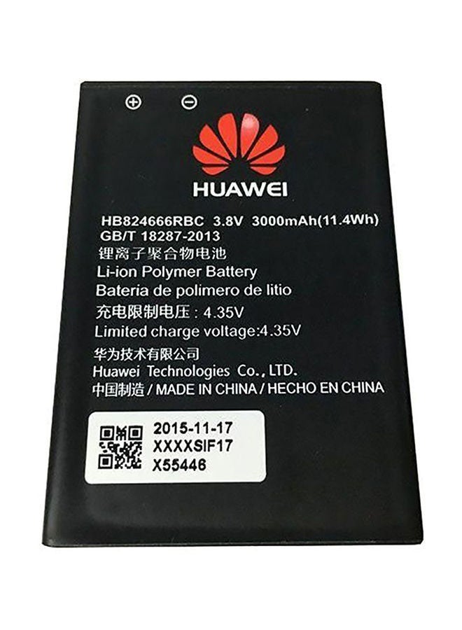 HUAWEI - 3000.0 mAh Replacement Battery For Huawei Routers Hb824666Rbc Black - Image 1