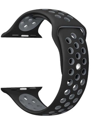 Replacement Band For Apple Watch Nike+ 42-44mm Black/Grey - v1666017421/N26729469A_1