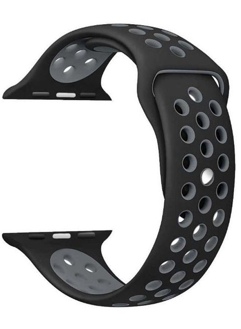 Replacement Band For Apple Watch Nike+ 42-44mm Black/Grey