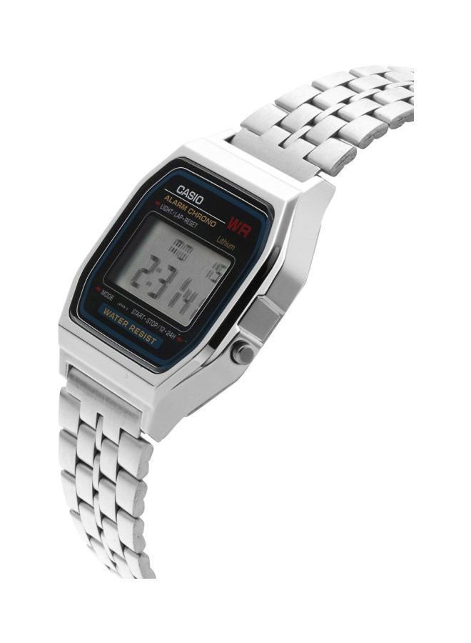 كاسيو ساعة فينتدج رقمية طراز A159WA-N1DF - مقاس 35 مم - لون فضي للرجال - Image 3