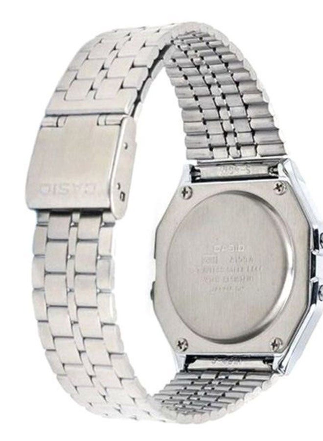 كاسيو ساعة فينتدج رقمية طراز A159WA-N1DF - مقاس 35 مم - لون فضي للرجال - Image 5