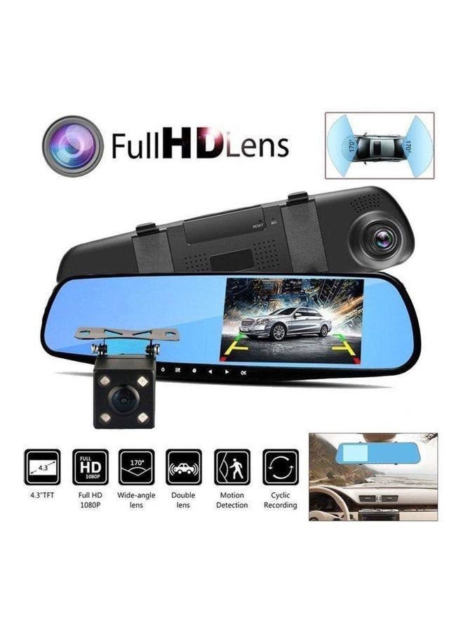 طقم مكون من مرآة DVR مع كاميرا الرجوع للخلف - Image 1