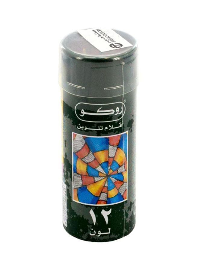 روكو مجموعة أقلام تلوين من 12 قطعة متعدد الألوان - Image 1