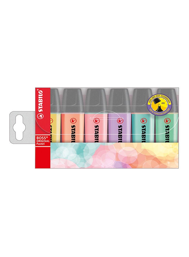 STABILO 6-Piece Boss Original Pastel Highlighter Set Multicolour  - Image 1