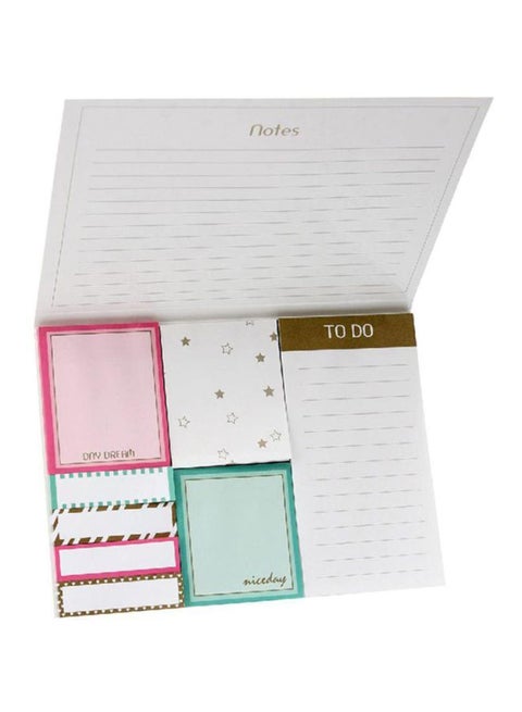400-Piece Self Sticky Notes Set Multicolour