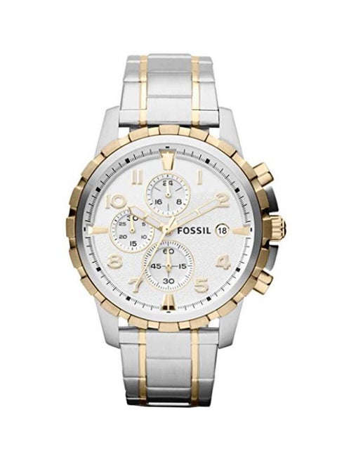 Men's Dean Chronograph Watch FS4795 - 45 mm - Silver/Gold