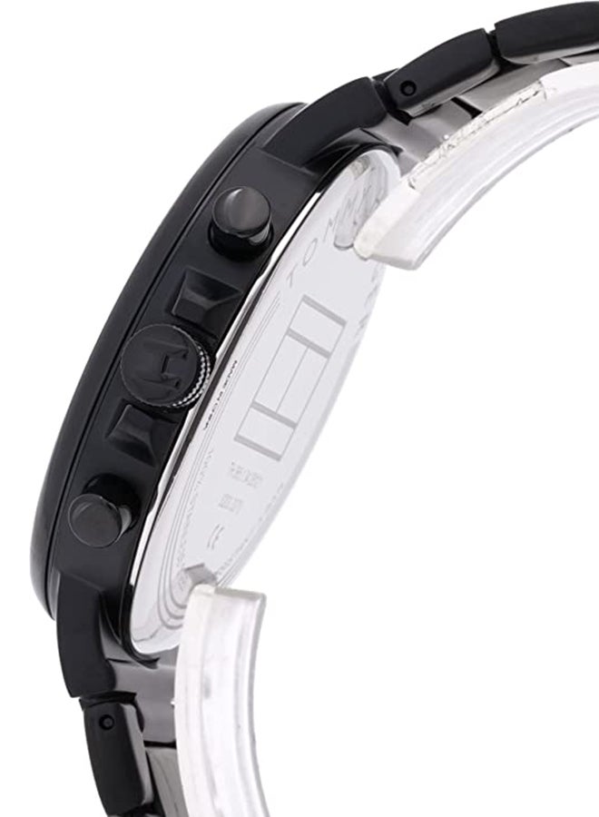 TOMMY HILFIGER Men's Daniel Round Shape Metal Chronograph Wrist Watch 44 mm - Black - 1710414  - Image 5