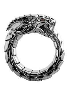 Zinc Alloy Stone Studded Dragon Shaped Ring