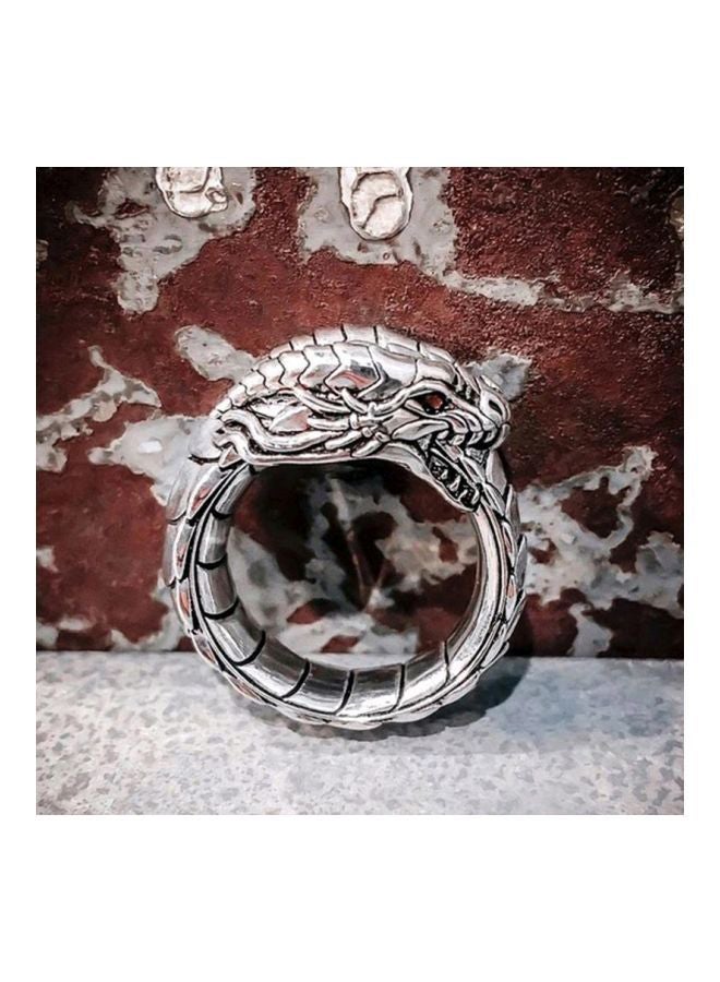 Beauenty - Zinc Alloy Stone Studded Dragon Shaped Ring - Image 1