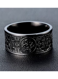 كياوكاي خاتم من معدن التيتانيوم بتصميم عتيق  - Image 3