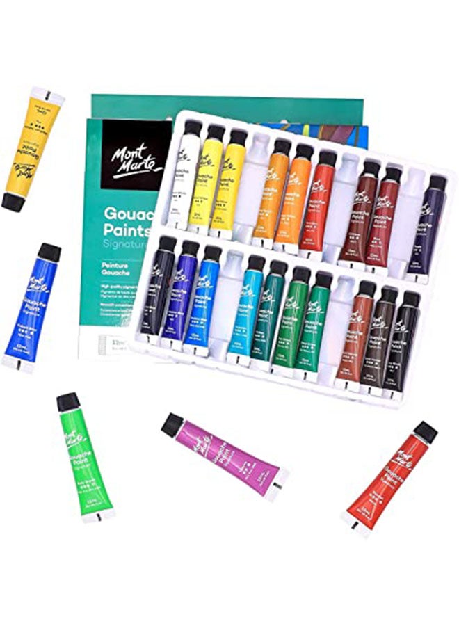 24-Piece Acrylic Paint Set 24x12ml Multicolour - v1666026633/N20991692A_6