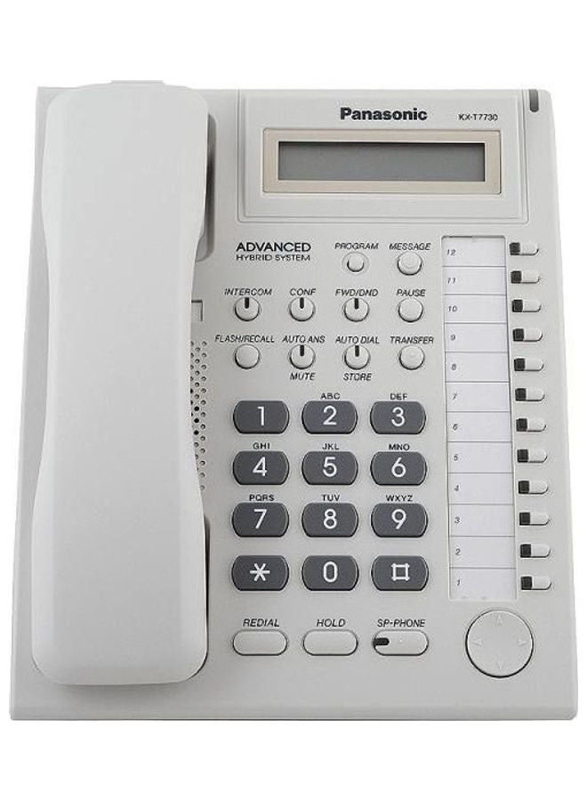 Panasonic - KX T7730 With Screen- Compatible Central Phone -TEM 824 white - Image 1