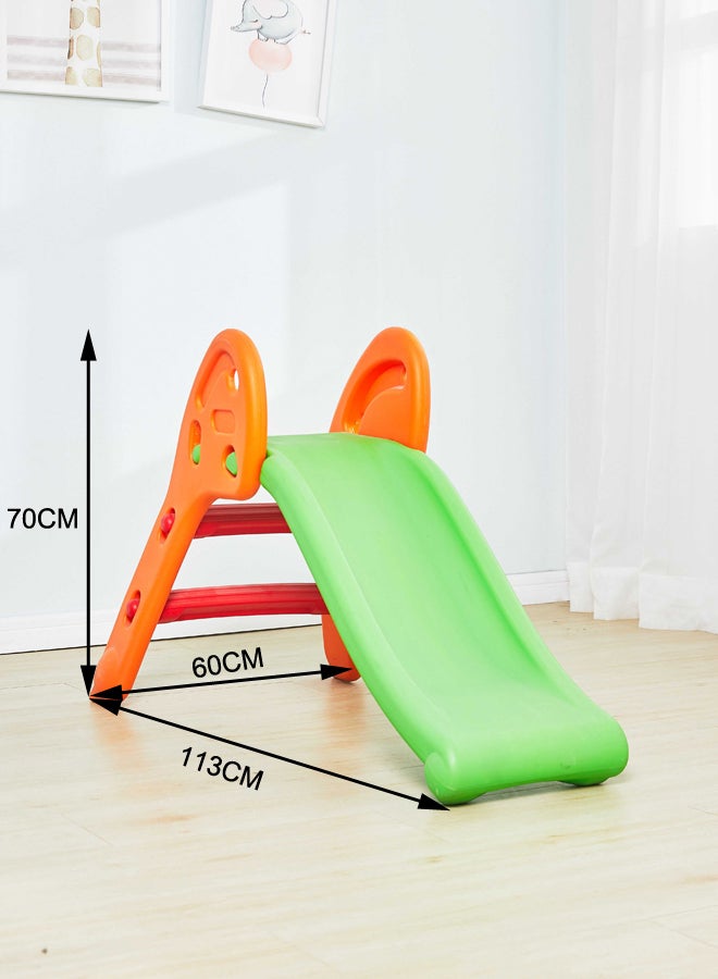 Toddler Two-Color Stitching Climbing Foldable Baby Slide Fun Playground Plastic Kids Sliding Play Set 113x60x70cm - v1666068012/N40915614A_5