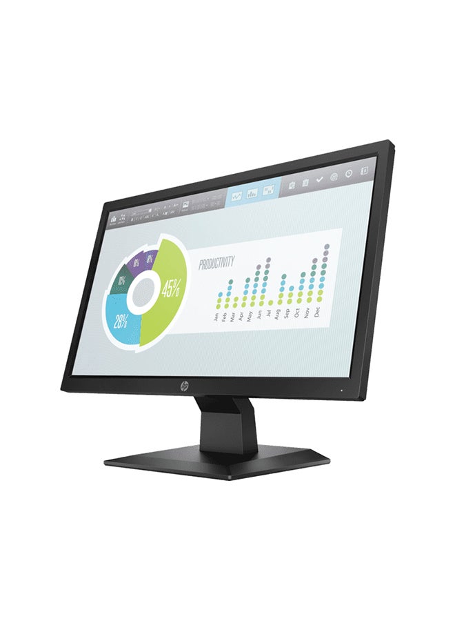 HP - P204v 19.5" Business Monitor, HD+ (1600 x 900) Anti-glare Display, TN with LED Backlight Panel, 5ms GtG Response Time, 8 bit Color, VESA Mount Compatible, 1* HDMI 1.4 / 1* VGA, 5RD66AS#ABV BLACK - Image 1