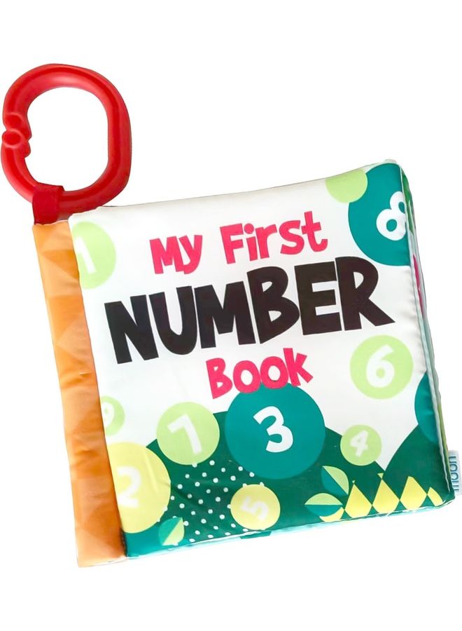 Moon Educational Toy Number Cloth Book With Detachable Clip-Numbers  For Baby 14.5 X 16 X 2cm - Image 1