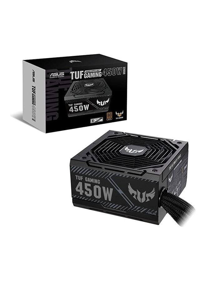 ASUS TUF Gaming 450B 450W Power Supply, 80Plus Bronze, PSU, PCI-E 6+2-pin x2, Fan Size 135mm | 90YE00D3-B0NA00 Black  - Image 1