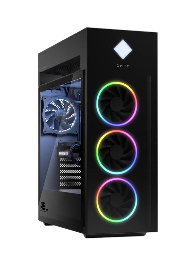 HP - Omen Gaming Tower PC With Core i7 Processor/32GB RAM/2TB SSD/Windows 11/12GB GeForce RTX 3080 Ti Graphic Card Shadow Black - Image 1