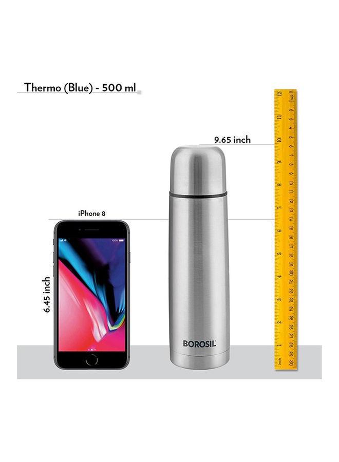 بوروسيل تُرمس بوروسيل الحراري المعزول بالتخلية بلون أزرق سعة 500 مل طراز Fgftl500Blu أزرق  - Image 4