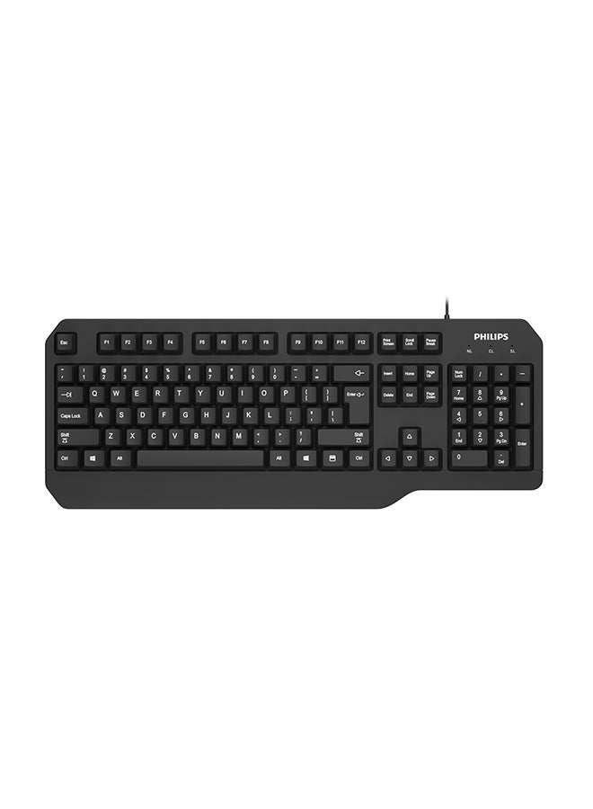 Philips - K202 Wired simplicity Keyboard Black - Image 1